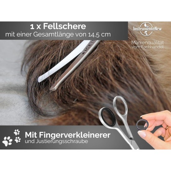 Combi Set Curved Fur Scissors Paw Scissors Dog Hair Scissors 3-Piece 11.5 cm - 14.5 cm 16 cm Made of Rustproof Stainless Steel Combi Set Curved Fur Scissors Paw Scissors Dog Hair Scissors 3-Piece 11.5 cm - 14.5 cm 16 cm Made of Rustproof Stainless Steel