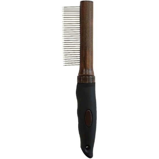 Croci Barbershop - Fine Teeth Comb for Dogs and Cats for Medium Short Hair Detangles and Eliminates Excess Hair and Blemishes 21 x 2.5 x 4 cm