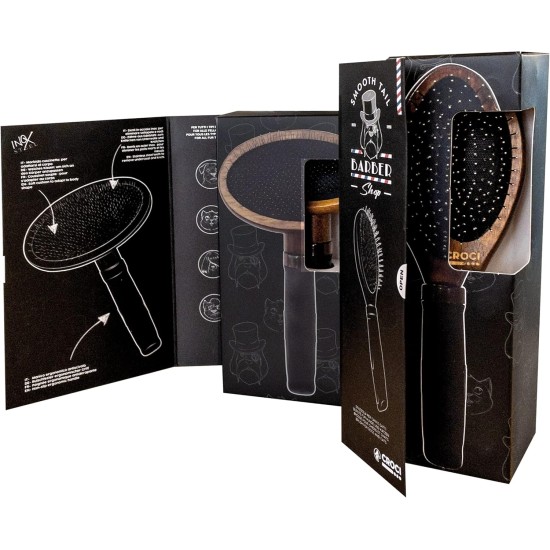 Croci Barbershop Medium Tooth Comb for Dogs and Cats for Medium Short Hair Detangles and Removes Excess Hair, 21 x 2.5 x 4 cm Croci Barbershop Medium Tooth Comb for Dogs and Cats for Medium Short Hair Detangles and Removes Excess Hair, 21 x 2.5 x 4 cm