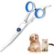 Curved Dog Scissors, Professional Fur Scissors for Cats and Dogs, Blue, Stainless Steel, Hair Scissors, Pet Care Curved Dog Scissors, Professional Fur Scissors for Cats and Dogs, Blue, Stainless Steel, Hair Scissors, Pet Care