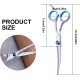 Curved Dog Scissors, Professional Fur Scissors for Cats and Dogs, Blue, Stainless Steel, Hair Scissors, Pet Care Curved Dog Scissors, Professional Fur Scissors for Cats and Dogs, Blue, Stainless Steel, Hair Scissors, Pet Care