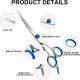 Curved Dog Scissors, Professional Fur Scissors for Cats and Dogs, Blue, Stainless Steel, Hair Scissors, Pet Care Curved Dog Scissors, Professional Fur Scissors for Cats and Dogs, Blue, Stainless Steel, Hair Scissors, Pet Care