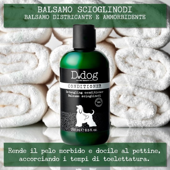 D.Dog Conditioner, Shampoo for Dogs, Detangling and Softening, Reduces Knots for Soft and Smooth Hair, Shortens Grooming Time, 250 ml D.Dog Conditioner, Shampoo for Dogs, Detangling and Softening, Reduces Knots for Soft and Smooth Hair, Shortens Grooming Time, 250 ml
