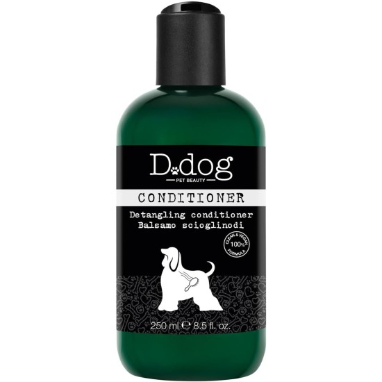 D.Dog Conditioner, Shampoo for Dogs, Detangling and Softening, Reduces Knots for Soft and Smooth Hair, Shortens Grooming Time, 250 ml