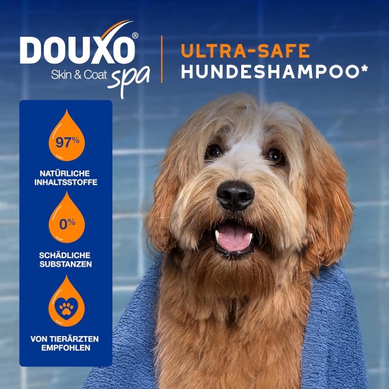 DOUXO Skin & Coat SPA - Ultra-Safe 2-in-1 Dog Shampoo & Conditioner 250ml Cleanses & Moisturizes Skin, Leaves Coat Soft & Tangle Free, Skin Friendly Formula DOUXO Skin & Coat SPA - Ultra-Safe 2-in-1 Dog Shampoo & Conditioner 250ml Cleanses & Moisturizes Skin, Leaves Coat Soft & Tangle Free, Skin Friendly Formula