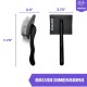 Daddle Doodle Dog Slicker Brush - Dog Grooming Brush Specially Designed for All Poodle and Doodle Mixes - Fluff, Style, Detangling and Demat - Ergonomic Handle Design - Soft and Angled Brush Pens