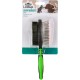 Dehner Dog and Cat Grooming 2 in 1 Slicker Brush Cleaning/Massage/Grooming, Stainless Steel/Rubber/Nylon Dehner Dog and Cat Grooming 2 in 1 Slicker Brush Cleaning/Massage/Grooming, Stainless Steel/Rubber/Nylon