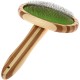 Dehner Lieblinge Dog and Cat Fur Grooming, Soft Bamboo Brush, Approx. 19.5 x 12 cm, Bamboo Stainless Steel, Brown/Green Dehner Lieblinge Dog and Cat Fur Grooming, Soft Bamboo Brush, Approx. 19.5 x 12 cm, Bamboo Stainless Steel, Brown/Green