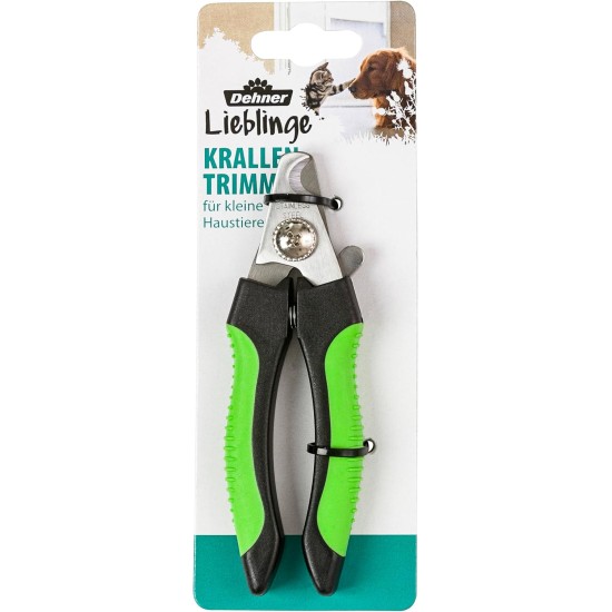 Dehner Plastic / Stainless Steel Nail Trimmer for Small Dogs and Cats, Green/Black Dehner Plastic / Stainless Steel Nail Trimmer for Small Dogs and Cats, Green/Black