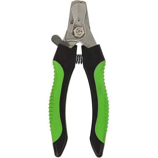 Dehner Plastic / Stainless Steel Nail Trimmer for Small Dogs and Cats, Green/Black Dehner Plastic / Stainless Steel Nail Trimmer for Small Dogs and Cats, Green/Black