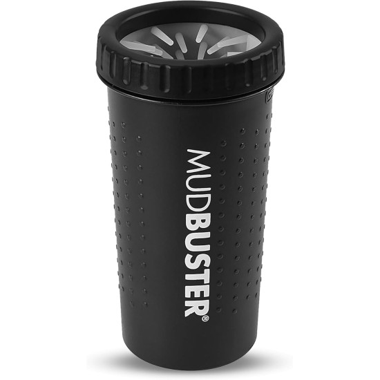 Dexas MudBuster PW72025-22WP Portable Dog Paw Cleaner, Large, Matte Black Dexas MudBuster PW72025-22WP Portable Dog Paw Cleaner, Large, Matte Black