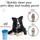 Dexas MudBuster PW72025-22WP Portable Dog Paw Cleaner, Large, Matte Black Dexas MudBuster PW72025-22WP Portable Dog Paw Cleaner, Large, Matte Black