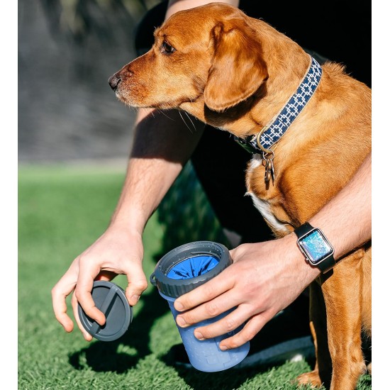 Dexas MudBuster PW72025-22WP Portable Dog Paw Cleaner, Large, Matte Black Dexas MudBuster PW72025-22WP Portable Dog Paw Cleaner, Large, Matte Black