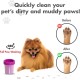 Dexas MudBuster PW72025-22WP Portable Dog Paw Cleaner, Large, Matte Black Dexas MudBuster PW72025-22WP Portable Dog Paw Cleaner, Large, Matte Black