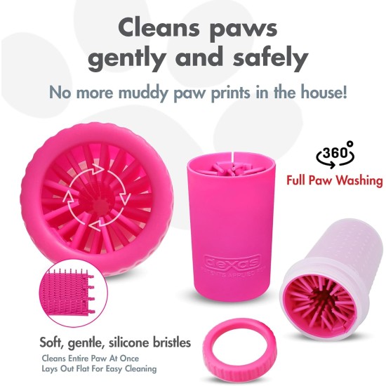 Dexas MudBuster PW72025-22WP Portable Dog Paw Cleaner, Large, Matte Black Dexas MudBuster PW72025-22WP Portable Dog Paw Cleaner, Large, Matte Black