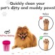Dexas MudBuster PW72025-22WP Portable Dog Paw Cleaner, Large, Matte Black Dexas MudBuster PW72025-22WP Portable Dog Paw Cleaner, Large, Matte Black