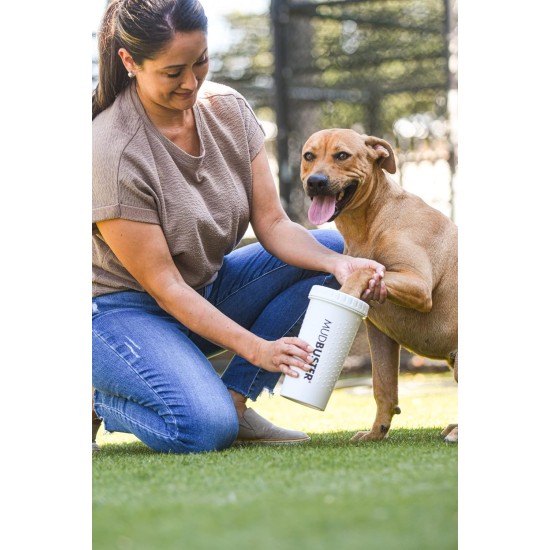 Dexas MudBuster PW72025-22WP Portable Dog Paw Cleaner, Large, Matte Black Dexas MudBuster PW72025-22WP Portable Dog Paw Cleaner, Large, Matte Black
