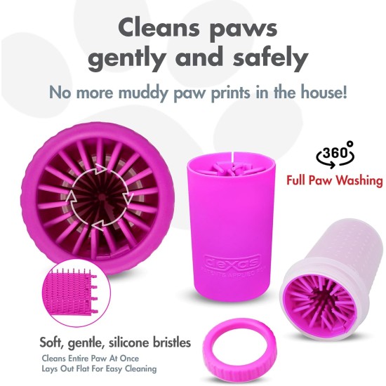 Dexas MudBuster PW72025-22WP Portable Dog Paw Cleaner, Large, Matte Black Dexas MudBuster PW72025-22WP Portable Dog Paw Cleaner, Large, Matte Black