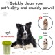 Dexas MudBuster PW72025-22WP Portable Dog Paw Cleaner, Large, Matte Black Dexas MudBuster PW72025-22WP Portable Dog Paw Cleaner, Large, Matte Black