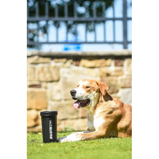 Dexas MudBuster PW72025-22WP Portable Dog Paw Cleaner, Large, Matte Black Dexas MudBuster PW72025-22WP Portable Dog Paw Cleaner, Large, Matte Black