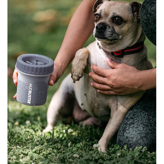 Dexas MudBuster PW72025-22WP Portable Dog Paw Cleaner, Large, Matte Black Dexas MudBuster PW72025-22WP Portable Dog Paw Cleaner, Large, Matte Black