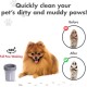 Dexas MudBuster PW72025-22WP Portable Dog Paw Cleaner, Large, Matte Black Dexas MudBuster PW72025-22WP Portable Dog Paw Cleaner, Large, Matte Black