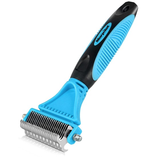 Dog Brush Cat Brush, 12 + 23 Pet Stainless Steel Comb, Double-Sided DeShedding Tool for Dogs to Remove Unwanted Hair, Untangling Knots Dog Brush Cat Brush, 12 + 23 Pet Stainless Steel Comb, Double-Sided DeShedding Tool for Dogs to Remove Unwanted Hair, Untangling Knots