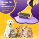 Dog Brush Cat Brush, 12 + 23 Pet Stainless Steel Comb, Double-Sided DeShedding Tool for Dogs to Remove Unwanted Hair, Untangling Knots Dog Brush Cat Brush, 12 + 23 Pet Stainless Steel Comb, Double-Sided DeShedding Tool for Dogs to Remove Unwanted Hair, Untangling Knots