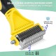 Dog Brush Cat Brush, 12 + 23 Pet Stainless Steel Comb, Double-Sided DeShedding Tool for Dogs to Remove Unwanted Hair, Untangling Knots Dog Brush Cat Brush, 12 + 23 Pet Stainless Steel Comb, Double-Sided DeShedding Tool for Dogs to Remove Unwanted Hair, Untangling Knots