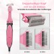 Dog Brush Cat Brush, 12 + 23 Pet Stainless Steel Comb, Double-Sided DeShedding Tool for Dogs to Remove Unwanted Hair, Untangling Knots Dog Brush Cat Brush, 12 + 23 Pet Stainless Steel Comb, Double-Sided DeShedding Tool for Dogs to Remove Unwanted Hair, Untangling Knots