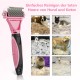 Dog Brush Cat Brush, 12 + 23 Pet Stainless Steel Comb, Double-Sided DeShedding Tool for Dogs to Remove Unwanted Hair, Untangling Knots Dog Brush Cat Brush, 12 + 23 Pet Stainless Steel Comb, Double-Sided DeShedding Tool for Dogs to Remove Unwanted Hair, Untangling Knots