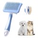 Dog Brush, Cat Brush, Pet Self-Cleaning Slicker Brush Removes Undercoat, Dog Brushes for Undercoat, Hair Remover Pet Brush for Longhaired Short Haired Dogs and Cats, Blue Dog Brush, Cat Brush, Pet Self-Cleaning Slicker Brush Removes Undercoat, Dog Brushes for Undercoat, Hair Remover Pet Brush for Longhaired Short Haired Dogs and Cats, Blue
