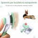 Dog Brush, Cat Brush, Pet Self-Cleaning Slicker Brush Removes Undercoat, Dog Brushes for Undercoat, Hair Remover Pet Brush for Longhaired Short Haired Dogs and Cats, Blue Dog Brush, Cat Brush, Pet Self-Cleaning Slicker Brush Removes Undercoat, Dog Brushes for Undercoat, Hair Remover Pet Brush for Longhaired Short Haired Dogs and Cats, Blue