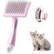 Dog Brush, Cat Brush, Pet Self-Cleaning Slicker Brush Removes Undercoat, Dog Brushes for Undercoat, Hair Remover Pet Brush for Longhaired Short Haired Dogs and Cats, Blue Dog Brush, Cat Brush, Pet Self-Cleaning Slicker Brush Removes Undercoat, Dog Brushes for Undercoat, Hair Remover Pet Brush for Longhaired Short Haired Dogs and Cats, Blue