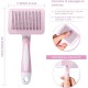 Dog Brush, Cat Brush, Pet Self-Cleaning Slicker Brush Removes Undercoat, Dog Brushes for Undercoat, Hair Remover Pet Brush for Longhaired Short Haired Dogs and Cats, Blue Dog Brush, Cat Brush, Pet Self-Cleaning Slicker Brush Removes Undercoat, Dog Brushes for Undercoat, Hair Remover Pet Brush for Longhaired Short Haired Dogs and Cats, Blue