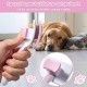 Dog Brush, Cat Brush, Pet Self-Cleaning Slicker Brush Removes Undercoat, Dog Brushes for Undercoat, Hair Remover Pet Brush for Longhaired Short Haired Dogs and Cats, Blue Dog Brush, Cat Brush, Pet Self-Cleaning Slicker Brush Removes Undercoat, Dog Brushes for Undercoat, Hair Remover Pet Brush for Longhaired Short Haired Dogs and Cats, Blue