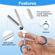 Dog Fur Scissors for Dog Hair, 6.7 Inch Curved Scissors for Dogs Scissors Dog Hair Cutting (Cat Dog Grooming Thinning Scissors & Curved & Straight Hair Scissors) for Dogs Cats Grooming Dog Fur Scissors for Dog Hair, 6.7 Inch Curved Scissors for Dogs Scissors Dog Hair Cutting (Cat Dog Grooming Thinning Scissors & Curved & Straight Hair Scissors) for Dogs Cats Grooming