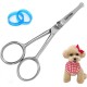 Dog Grooming Scissors, Body, Face, Ears, Paws, Nose, Step, Sturdy Stainless Steel Blade, Dog Hair Scissors Top, Round Tip for Dogs and Cats (4.5 Inches)