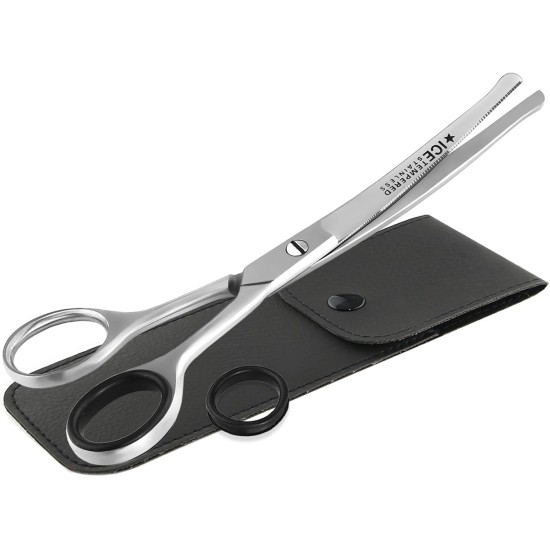 Dog Grooming Scissors Curved Paw Scissors with Micro Teeth - Professional Fur Scissors for Animals 16 cm with Case Dog Grooming Scissors Curved Paw Scissors with Micro Teeth - Professional Fur Scissors for Animals 16 cm with Case