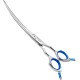 Dog Grooming Scissors, Curved Scissors for Dog Grooming, 7.5 Inches, 30 Degree Curved Blade, Lightweight Pet Scissors for Trimming Face and Paws Dog Grooming Scissors, Curved Scissors for Dog Grooming, 7.5 Inches, 30 Degree Curved Blade, Lightweight Pet Scissors for Trimming Face and Paws
