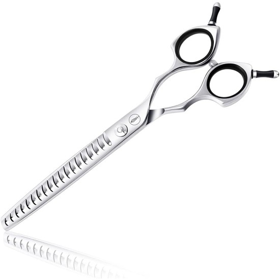Dog Grooming Scissors, Curved Scissors for Dog Grooming, 7.5 Inches, 30 Degree Curved Blade, Lightweight Pet Scissors for Trimming Face and Paws Dog Grooming Scissors, Curved Scissors for Dog Grooming, 7.5 Inches, 30 Degree Curved Blade, Lightweight Pet Scissors for Trimming Face and Paws