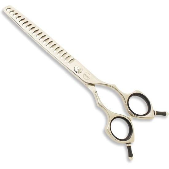 Dog Grooming Scissors, Curved Scissors for Dog Grooming, 7.5 Inches, 30 Degree Curved Blade, Lightweight Pet Scissors for Trimming Face and Paws Dog Grooming Scissors, Curved Scissors for Dog Grooming, 7.5 Inches, 30 Degree Curved Blade, Lightweight Pet Scissors for Trimming Face and Paws