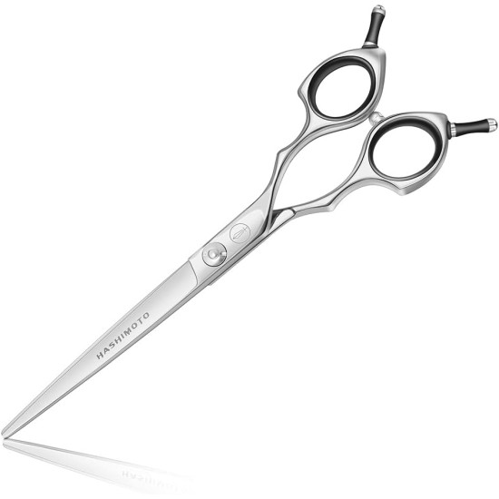Dog Grooming Scissors, Curved Scissors for Dog Grooming, 7.5 Inches, 30 Degree Curved Blade, Lightweight Pet Scissors for Trimming Face and Paws Dog Grooming Scissors, Curved Scissors for Dog Grooming, 7.5 Inches, 30 Degree Curved Blade, Lightweight Pet Scissors for Trimming Face and Paws