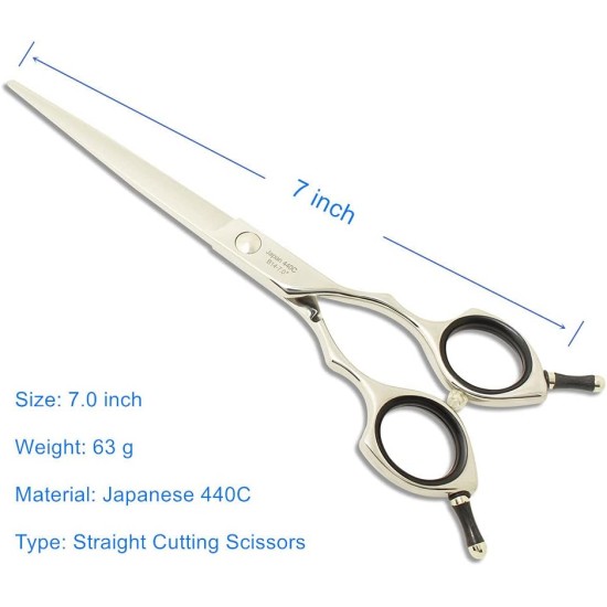 Dog Grooming Scissors, Curved Scissors for Dog Grooming, 7.5 Inches, 30 Degree Curved Blade, Lightweight Pet Scissors for Trimming Face and Paws Dog Grooming Scissors, Curved Scissors for Dog Grooming, 7.5 Inches, 30 Degree Curved Blade, Lightweight Pet Scissors for Trimming Face and Paws