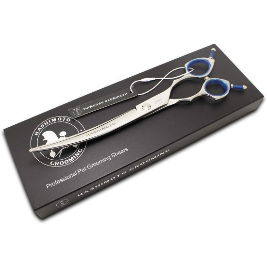 Dog Grooming Scissors, Curved Scissors for Dog Grooming, 7.5 Inches, 30 Degree Curved Blade, Lightweight Pet Scissors for Trimming Face and Paws Dog Grooming Scissors, Curved Scissors for Dog Grooming, 7.5 Inches, 30 Degree Curved Blade, Lightweight Pet Scissors for Trimming Face and Paws