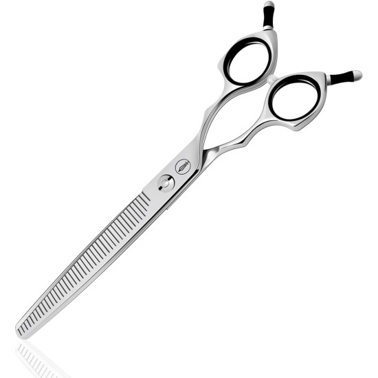 Dog Grooming Scissors, Curved Scissors for Dog Grooming, 7.5 Inches, 30 Degree Curved Blade, Lightweight Pet Scissors for Trimming Face and Paws Dog Grooming Scissors, Curved Scissors for Dog Grooming, 7.5 Inches, 30 Degree Curved Blade, Lightweight Pet Scissors for Trimming Face and Paws