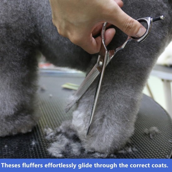 Dog Grooming Scissors, Curved Scissors for Dog Grooming, 7.5 Inches, 30 Degree Curved Blade, Lightweight Pet Scissors for Trimming Face and Paws Dog Grooming Scissors, Curved Scissors for Dog Grooming, 7.5 Inches, 30 Degree Curved Blade, Lightweight Pet Scissors for Trimming Face and Paws