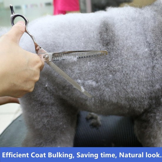 Dog Grooming Scissors, Curved Scissors for Dog Grooming, 7.5 Inches, 30 Degree Curved Blade, Lightweight Pet Scissors for Trimming Face and Paws Dog Grooming Scissors, Curved Scissors for Dog Grooming, 7.5 Inches, 30 Degree Curved Blade, Lightweight Pet Scissors for Trimming Face and Paws