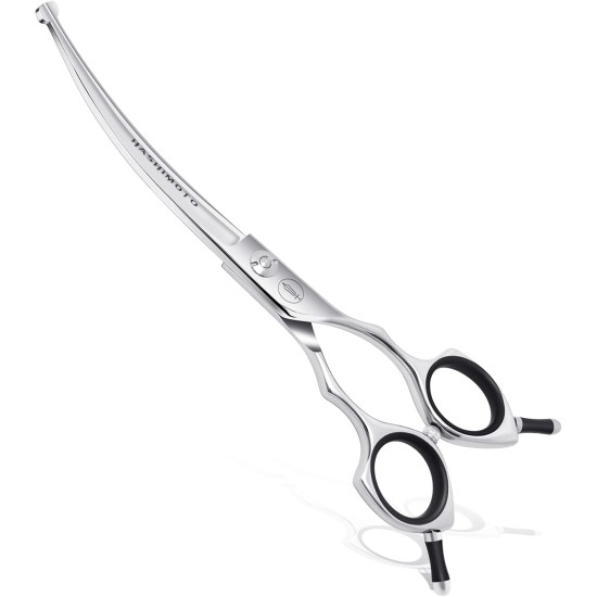 Dog Grooming Scissors, Curved Scissors for Dog Grooming, 7.5 Inches, 30 Degree Curved Blade, Lightweight Pet Scissors for Trimming Face and Paws Dog Grooming Scissors, Curved Scissors for Dog Grooming, 7.5 Inches, 30 Degree Curved Blade, Lightweight Pet Scissors for Trimming Face and Paws