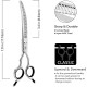 Dog Grooming Scissors, Curved Scissors for Dog Grooming, 7.5 Inches, 30 Degree Curved Blade, Lightweight Pet Scissors for Trimming Face and Paws Dog Grooming Scissors, Curved Scissors for Dog Grooming, 7.5 Inches, 30 Degree Curved Blade, Lightweight Pet Scissors for Trimming Face and Paws